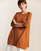 【ドゥクラッセ/DoCLASSE】のシルクフィール・サテン切替プルオーバー ダルオレンジ|ID: prp329100004934504 ipo3291000000037094255