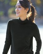 【ドゥクラッセ/DoCLASSE】のハイカウントコットン・ハイネック/長袖 人気、トレンドファッション・服の通販 founy(ファニー) ファッション Fashion レディースファッション Fashion for Women トップス・カットソー Cut & Sew Tops カットソー・ベーシックTシャツ Cut-and-Sewn Tops / Stretch Tees & Basics インナー Innerwear カットソー Cut and Sewn Top ジャケット Jacket, Outerwear なめらか Smooth, Silky Texture 長袖 Long Sleeve, Full Sleeve thumbnail ブラック|ID: prp329100004934508 ipo3291000000037034318