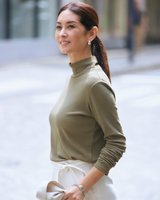 【ドゥクラッセ/DoCLASSE】のハイカウントコットン・ハイネック/長袖 人気、トレンドファッション・服の通販 founy(ファニー) ファッション Fashion レディースファッション Fashion for Women トップス・カットソー Cut & Sew Tops カットソー・ベーシックTシャツ Cut-and-Sewn Tops / Stretch Tees & Basics インナー Innerwear カットソー Cut and Sewn Top ジャケット Jacket, Outerwear なめらか Smooth, Silky Texture 長袖 Long Sleeve, Full Sleeve |ID:prp329100004934508