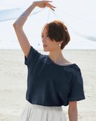 【ドゥクラッセ/DoCLASSE】のシルケット・ショルダーレーストップス ミッドナイトブルー|ID: prp329100004934532 ipo3291000000037102986