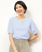 【ドゥクラッセ/DoCLASSE】のクルーネック/パフ半袖・ドゥクラッセTシャツ ペールブルー|ID: prp329100004934543 ipo3291000000037140320