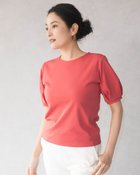 【ドゥクラッセ/DoCLASSE】のクルーネック/パフ半袖・ドゥクラッセTシャツ ダークコーラル|ID: prp329100004934543 ipo3291000000037140324