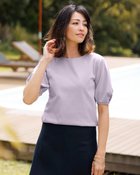 【ドゥクラッセ/DoCLASSE】のクルーネック/パフ半袖・ドゥクラッセTシャツ ラベンダー|ID: prp329100004934543 ipo3291000000037140331