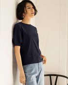 【ドゥクラッセ/DoCLASSE】のクルーネック/パフ半袖・ドゥクラッセTシャツ ミッドナイトブルー|ID: prp329100004934543 ipo3291000000037140333