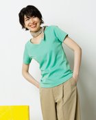 【ドゥクラッセ/DoCLASSE】のVネック/半袖・ドゥクラッセTシャツ ライトグリーン|ID: prp329100004934544 ipo3291000000037140349