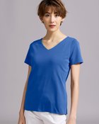 【ドゥクラッセ/DoCLASSE】のVネック/半袖・ドゥクラッセTシャツ ブルー|ID: prp329100004934544 ipo3291000000037140379