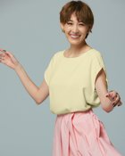 【ドゥクラッセ/DoCLASSE】のエステルダブルクロス・ボートネックブラウス レモンイエロー|ID: prp329100004934551 ipo3291000000037103022