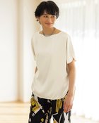 【ドゥクラッセ/DoCLASSE】のエステルダブルクロス・ボートネックブラウス オフホワイト|ID: prp329100004934551 ipo3291000000037103023