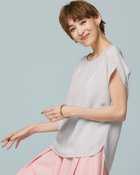 【ドゥクラッセ/DoCLASSE】のエステルダブルクロス・ボートネックブラウス ライトグレー|ID: prp329100004934551 ipo3291000000037103025