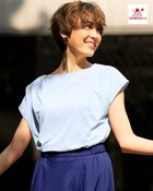 【ドゥクラッセ/DoCLASSE】のUVスラブ・ショルダータックトップス ペールブルー|ID: prp329100004934553 ipo3291000000037034512
