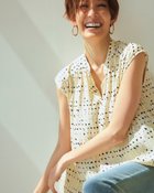 【ドゥクラッセ/DoCLASSE】の艶デシン・フレンチスリーブブラウス ピンク・パターン|ID: prp329100004934554 ipo3291000000037140407
