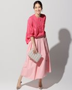 【ドゥクラッセ/DoCLASSE】のピンタックデザイン・パフ袖ブラウス ピンク|ID: prp329100004934558 ipo3291000000037140421
