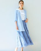 【ドゥクラッセ/DoCLASSE】のコットンローン・カットワークフレアスカート ダスティーブルー|ID: prp329100004934560 ipo3291000000037140426