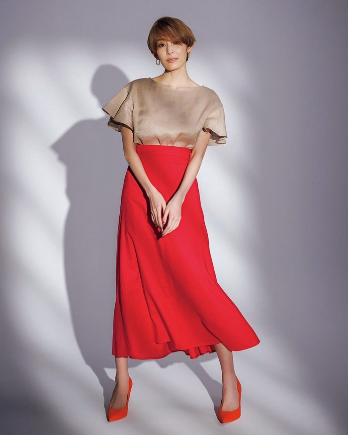 【ドゥクラッセ/DoCLASSE】のリネンレーヨン・Aラインスカート インテリア・キッズ・メンズ・レディースファッション・服の通販 founy(ファニー) https://founy.com/ ファッション Fashion レディースファッション Fashion for Women スカート Skirts Aライン・フレアスカート A-Line & Flared Skirts とろみ Fluid, Flowy Fabric フレア Flare, Flared フロント Front, Front Design ミックス Mix, Mixed Style ラウンド Round, Round Neck リネン Linen, Linen Fabric |ID: prp329100004934565 ipo3291000000037140449