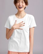 【ドゥクラッセ/DoCLASSE】のクルーネック/半袖・ドゥクラッセTシャツ 人気、トレンドファッション・服の通販 founy(ファニー) ファッション Fashion レディースファッション Fashion for Women トップス・カットソー Cut & Sew Tops シャツ・ブラウス・オフィスカジュアル Elegant Blouses & Button-Ups ロングTシャツ・Tシャツ Longline T-Shirts & Tees カットソー・ベーシックTシャツ Cut-and-Sewn Tops / Stretch Tees & Basics インナー Innerwear カットソー Cut and Sewn Top シンプル Simple, Minimal ジャケット Jacket, Outerwear デニム Denim, Jeans Material 定番 Standard, Basic Item なめらか Smooth, Silky Texture パール Pearl, Pearl Accent ベーシック Basic, Essential 半袖 Short Sleeve, Half Sleeve おすすめ Recommended / Our Picks ビジネス 仕事 通勤 Business / Work / Commuting thumbnail ホワイト|ID: prp329100004934584 ipo3291000000037034647