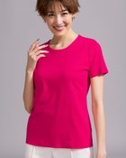 【ドゥクラッセ/DoCLASSE】のクルーネック/半袖・ドゥクラッセTシャツ 人気、トレンドファッション・服の通販 founy(ファニー) ファッション Fashion レディースファッション Fashion for Women トップス・カットソー Cut & Sew Tops シャツ・ブラウス・オフィスカジュアル Elegant Blouses & Button-Ups ロングTシャツ・Tシャツ Longline T-Shirts & Tees カットソー・ベーシックTシャツ Cut-and-Sewn Tops / Stretch Tees & Basics インナー Innerwear カットソー Cut and Sewn Top シンプル Simple, Minimal ジャケット Jacket, Outerwear デニム Denim, Jeans Material 定番 Standard, Basic Item なめらか Smooth, Silky Texture パール Pearl, Pearl Accent ベーシック Basic, Essential 半袖 Short Sleeve, Half Sleeve おすすめ Recommended / Our Picks ビジネス 仕事 通勤 Business / Work / Commuting thumbnail フューシャピンク|ID: prp329100004934584 ipo3291000000037034648