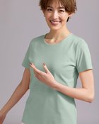 【ドゥクラッセ/DoCLASSE】のクルーネック/半袖・ドゥクラッセTシャツ グリーングレー|ID: prp329100004934584 ipo3291000000037257841