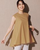 【ドゥクラッセ/DoCLASSE】の高密度コットン・タックフレアブラウス ベージュ|ID: prp329100004934586 ipo3291000000037034665