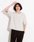 【ドゥクラッセ/DoCLASSE】の抜け感クルーネック/5分袖・ドゥクラッセTシャツ ライトグレー|ID: prp329100004934592 ipo3291000000037098569