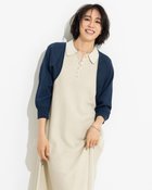 【ドゥクラッセ/DoCLASSE】の和紙ブレンドニット・天竺編みボレロ ネイビー|ID: prp329100004934596 ipo3291000000037257868