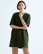 【ドゥクラッセ/DoCLASSE】の太番手コットン・天竺ビッグTシャツ カーキ|ID: prp329100004934599 ipo3291000000037098573