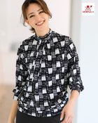【ドゥクラッセ/DoCLASSE】のUVスラブ・2WAYハイネック7分袖 ホワイトxブラック|ID: prp329100004934609 ipo3291000000037257895