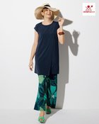 【ドゥクラッセ/DoCLASSE】のUVスラブ・セミワイドパンツ/68cm フォレストグリーン|ID: prp329100004934610 ipo3291000000037103132