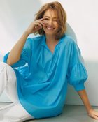 【ドゥクラッセ/DoCLASSE】のコットンローン・スモッキングブラウス/半袖 アクアブルー|ID: prp329100004934612 ipo3291000000037094302