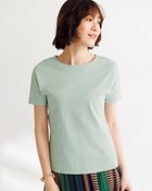 【ドゥクラッセ/DoCLASSE】の立体クルーネック/半袖・ドゥクラッセTシャツ グリーングレー|ID: prp329100004934627 ipo3291000000037034838