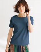【ドゥクラッセ/DoCLASSE】の立体クルーネック/半袖・ドゥクラッセTシャツ ライトネイビー|ID: prp329100004934627 ipo3291000000037034840