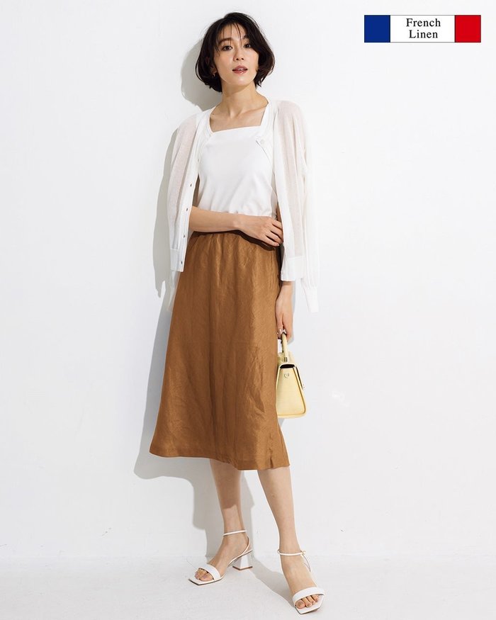【ドゥクラッセ/DoCLASSE】のフレンチリネン・バイアスナロースカート インテリア・キッズ・メンズ・レディースファッション・服の通販 founy(ファニー) https://founy.com/ ファッション Fashion レディースファッション Fashion for Women スカート Skirts バイアス Bias, Diagonal Cut フレンチ French, French Style リネン Linen, Linen Fabric |ID: prp329100004934632 ipo3291000000037103156