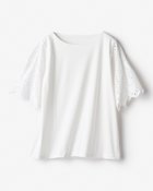 【ドゥクラッセ/DoCLASSE】のシルケットスムース・スカラップレース袖 人気、トレンドファッション・服の通販 founy(ファニー) ファッション Fashion レディースファッション Fashion for Women トップス・カットソー Cut & Sew Tops シャツ・ブラウス・オフィスカジュアル Elegant Blouses & Button-Ups ロングTシャツ・Tシャツ Longline T-Shirts & Tees カットソー・ベーシックTシャツ Cut-and-Sewn Tops / Stretch Tees & Basics おすすめ Recommended / Our Picks なめらか Smooth, Silky Texture カットソー Cut and Sewn Top シルケット Silket, Silky Cotton スカラップ Scallop, Scalloped Edge フェミニン Feminine, Girly フレア Flare, Flared レース Lace, Lace Fabric エレガント 上品 Elegant thumbnail ホワイト|ID: prp329100004934636 ipo3291000000037034876