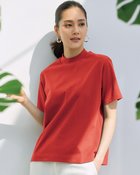 【ドゥクラッセ/DoCLASSE】の高密度コットン天竺・プチハイネック/5分袖 ダークオレンジ|ID: prp329100004934637 ipo3291000000037246786