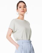 【ドゥクラッセ/DoCLASSE】のハイカウントコットン・ボートネック/半袖 グレー|ID: prp329100004934648 ipo3291000000037034924