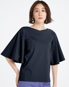 【ドゥクラッセ/DoCLASSE】の浅Vネック/ベルスリーブ・ドゥクラッセTシャツ ミッドナイトブルー|ID: prp329100004934649 ipo3291000000037246804