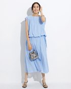 【ドゥクラッセ/DoCLASSE】のコットンボイル・2WAYレイヤードワンピース サックス|ID: prp329100004934657 ipo3291000000037103172