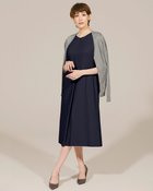 【ドゥクラッセ/DoCLASSE】のグログランアセテート・キーネックドレス ミッドナイトブルー|ID: prp329100004934662 ipo3291000000037140635