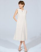 【ドゥクラッセ/DoCLASSE】のグログランアセテート・キーネックドレス エクルー|ID: prp329100004934662 ipo3291000000037140637