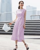 【ドゥクラッセ/DoCLASSE】のカットワークレース・バックV開きドレス ライラック|ID: prp329100004934664 ipo3291000000037034986