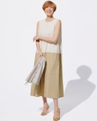 【ドゥクラッセ/DoCLASSE】のバイカラー・ノースリーブワンピース トープパターン|ID: prp329100004934670 ipo3291000000037140670