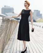 【ドゥクラッセ/DoCLASSE】のシルキーツイル・サイドプリーツドレス ブラック|ID: prp329100004934671 ipo3291000000037035005
