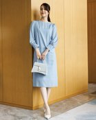 【ドゥクラッセ/DoCLASSE】のキュプラツイル・クラシカルサックドレス ブルー|ID: prp329100004934672 ipo3291000000037103177