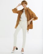 【ドゥクラッセ/DoCLASSE】のミラクルストレッチ・スリムストレート/68cm ホワイト|ID: prp329100004934675 ipo3291000000037140689