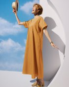 【ドゥクラッセ/DoCLASSE】の高密度コットン・テントラインワンピ/ロング 人気、トレンドファッション・服の通販 founy(ファニー) ファッション Fashion レディースファッション Fashion for Women ワンピース Dresses タイプライター Typewriter Fabric, Crisp Cotton フォルム Silhouette, Form ポケット Pocket, Pocket Detail ロング Long, Long-Length 半袖 Short Sleeve, Half Sleeve 定番 Standard, Basic Item thumbnail ライトキャメル|ID: prp329100004934686 ipo3291000000037035064