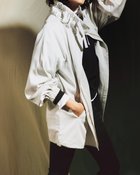 【ドゥクラッセ/DoCLASSE】のドレスデニム・ギャザーデザインブルゾン ライトグレー|ID: prp329100004934687 ipo3291000000037140750