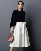 【ドゥクラッセ/DoCLASSE】のふくれジャカード・フレアスカート ホワイト|ID: prp329100004934690 ipo3291000000037093446