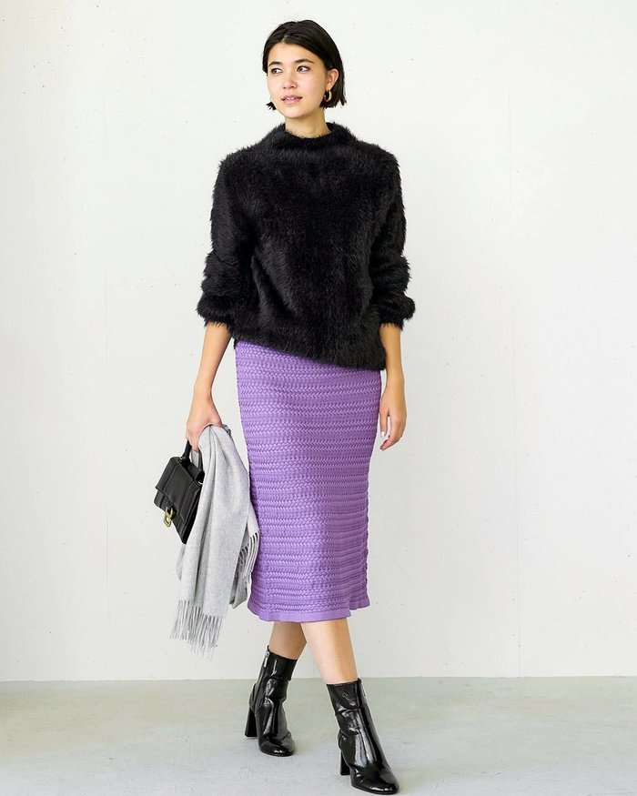 【ドゥクラッセ/DoCLASSE】のクロスニット・柄編みナロースカート インテリア・キッズ・メンズ・レディースファッション・服の通販 founy(ファニー) https://founy.com/ ファッション Fashion レディースファッション Fashion for Women スカート Skirts おすすめ Recommended / Our Picks カーディガン Cardigan, Knitwear フェミニン Feminine, Girly フォーマル Formal, Dressy ミラノリブ Milano Rib, Milano Stitch エレガント 上品 Elegant ビジネス 仕事 通勤 Business / Work / Commuting 半袖 Short Sleeve, Half Sleeve 透かし Cut-Out, Lacework |ID: prp329100004934691 ipo3291000000037140755