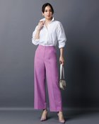 【ドゥクラッセ/DoCLASSE】の4WAYストレッチ・立体セミワイドパンツ 人気、トレンドファッション・服の通販 founy(ファニー) ファッション Fashion レディースファッション Fashion for Women パンツ Pants & Trousers カッティング Cutting Detail ストレッチ Stretch, Stretchy Fabric スポーティ Sporty, Casual Athletic センター Center, Center Line ダブル Double, Double-Breasted バランス Balance, Style Balance ポケット Pocket, Pocket Detail モダン Modern, Contemporary ワイド Wide, Wide Fit エレガント 上品 Elegant 切替 Switching, Contrast Panel thumbnail ラベンダー|ID: prp329100004934697 ipo3291000000037035098