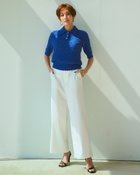 【ドゥクラッセ/DoCLASSE】のスタイルUPパンツ・セミワイド 人気、トレンドファッション・服の通販 founy(ファニー) ファッション Fashion レディースファッション Fashion for Women パンツ Pants & Trousers ストレッチ Stretch, Stretchy Fabric なめらか Smooth, Silky Texture パターン Pattern, Design Print フォルム Silhouette, Form メタル Metal, Metal Parts ワイド Wide, Wide Fit エレガント 上品 Elegant ビジネス 仕事 通勤 Business / Work / Commuting thumbnail ホワイト|ID: prp329100004934698 ipo3291000000037035102