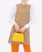 【ドゥクラッセ/DoCLASSE】の総針編み・布帛スリーブチュニック 人気、トレンドファッション・服の通販 founy(ファニー) ファッション Fashion レディースファッション Fashion for Women トップス・カットソー Cut & Sew Tops シャツ・ブラウス・オフィスカジュアル Elegant Blouses & Button-Ups スタイリッシュ Stylish, Fashionable スリーブ Sleeve, Long Sleeve / Short Sleeve チュニック Tunic, Long Top ドッキング Docking, Mixed Material ベスト Vest, Waistcoat thumbnail ベージュ|ID: prp329100004934699 ipo3291000000037035104